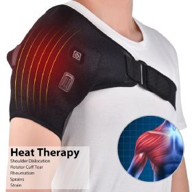 USB Heated Shoulder Massager Shoulder Brace; Electric Heated Knee Elbow Shoulder Brace Wrap; Vibration Knee Heating Pad; Heating Pad For Knee Elbow Sh
