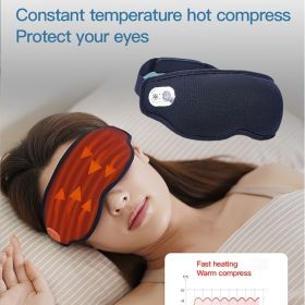 Rechargeable Heating Eye Massager Hot And Cold Compress Vibration Massage Hot And Cold Eye Mask 3D Sleep Steam Eye Mask Relax Reduce Dryness