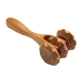 Natural Wooden Hand Massager Roller for Soothing Relief and Relaxation