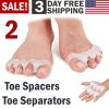 2 Toe Separators Straightener Toes Spacer Bunion Corrector Feet Foot Pain Relief