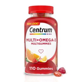 Centrum Multigummies Multivitamin for Adults Omega 3 Gummies;  110 Count