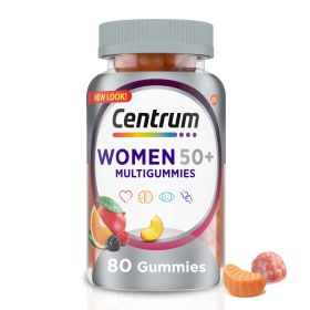 Centrum Multigummies Multivitamin for Women 50 Plus Gummies;  80 Count