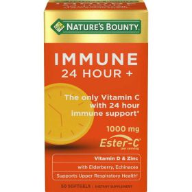 Nature's Bounty Immune 24 Vitamin C;  D & Zinc for Immune Support;  1000 mg;  50 Count