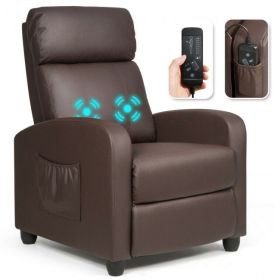 Recliner Sofa Wingback Chair with Massage Function