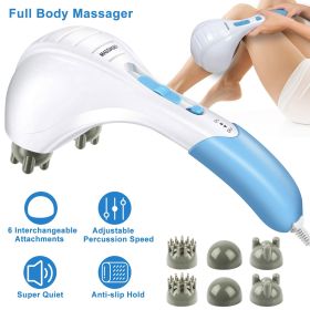 Electric Massager Handheld Full Body Percussion Massager Double Head Vibrating Body Relax