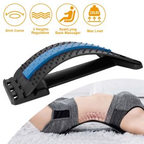 Back Massage Stretching Device Multi-Level Lumbar Spinal Support Stretcher Herniated Disc Upper Lower Back Pain Relief