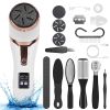 17Pcs Electric Foot Callus Remover with Vacuum Foot Grinder Rechargeable Foot File Dead Skin Pedicure Machine