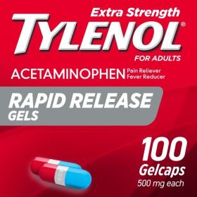 Tylenol Extra Strength Acetaminophen Rapid Release Gels;  100 ct