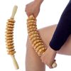 Relieve Cellulite and Muscle Tension with this Handheld Wood Therapy Roller Massage Tool!