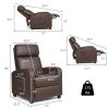 Recliner Sofa Wingback Chair with Massage Function