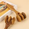 Natural Wooden Hand Massager Roller for Soothing Relief and Relaxation