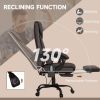 Vinsetto High Back Vibration Massage Office Chair with 6 Points, Hight Adjustable Computer Desk Chair, Reclining Office Chair with Retractable Footres