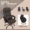 Vinsetto High Back Vibration Massage Office Chair with 6 Points, Hight Adjustable Computer Desk Chair, Reclining Office Chair with Retractable Footres
