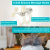 Electric Neck Shoulder Massager with Infrared Light Heating 3 Massage Modes Speeds Kneading Grasping Shiatsu Massage Pillow For Back Arms Thighs Relea