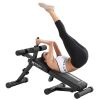Adjustable Bench,Utility Weight Bench for Full Body Workout- Multi-Purpose Foldable incline/decline Bench (Black)