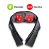 Electric Back and Neck Kneading Shoulder Massager with Heat Straps