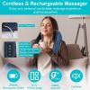 Electric Neck Shoulder Massager with Infrared Light Heating 3 Massage Modes Speeds Kneading Grasping Shiatsu Massage Pillow For Back Arms Thighs Relea