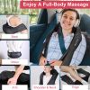 Electric Neck And Back Massager with Infrared Light Heating 3 Intensity Levels Deep Kneading 3D Shiatsu Massage Pillow For Back Arms Thighs Pain Relie