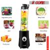 5 Core Smoothie Blender Personal Blender for Shakes and Smoothies 300W Powerful Food Processor with 20oz Portable Sports Bottle Single Blend Easy To C