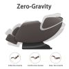 BOSSCARE Massage Chair Recliner with Zero Gravity, Full Body Airbag Massage Chair with Bluetooth Speaker, Foot Roller Brown