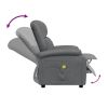 Massage Chair Anthracite Faux Leather