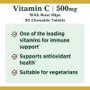 Nature's Bounty Vitamin C Chewable Tablets with Rose Hips;  500 mg;  90 Count