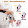 Electric Leg Calf Arm Massager Portable Cordless Rechargeable Air Leg Compression Massage Adjustable Wrap with 3 Modes Intensities Heating Function Pa