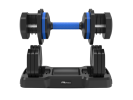Adjustable Dumbbell - 55lb Single Dumbbell with Anti-Slip Handle, Fast Adjust Weight by Turning Handle with Tray, Exercise Fitness Dumbbell Suitable f