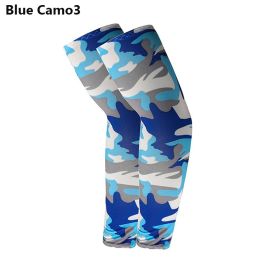 2pcs Arm Sleeves; Sports Sun UV Protection Hand Cover Cooling Warmer For Running Fishing Cycling (Color: Blue Camo 3)