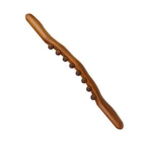 Wood Massage Tools For Body Shaping, Wood Massage Tools Lymphatic Drainage Massager Wood Massage Rollers For Neck Back Relaxation, Foot Calf Leg Massa (Color: Carbonized-8 Beads)