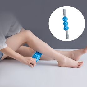 Fascia Cellulite Blaster Remover FAT Loss for Neck Leg Deep Tissue Massager Cellulite Roller Stick 3 Thorn Balls Massager (Color: Blue)