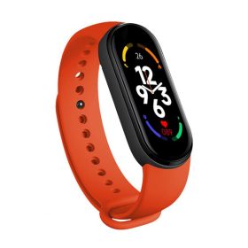 M7 Smart Watch Bluetooth Step Counting Sports Smart Bracelet Fitness Tracker Heart Rate Blood Pressure Sleep Monitor Smartwatch (Color: Red, Ships From: United States)