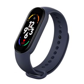 M7 Smart Watch Bluetooth Step Counting Sports Smart Bracelet Fitness Tracker Heart Rate Blood Pressure Sleep Monitor Smartwatch (Color: Dark Blue, Ships From: CN)