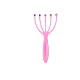 1pc Five-Claw Head Massager; 7.08*3.34in; Portable Head Massage Tool For Pressure Relief (Color: Pink)