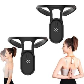 1/2pcs Mericle Ultrasonic Portable Lymphatic Soothing Body Shaping Neck Instrument;  Portable Massager for Men and Women (Color: 2 pcs-black)