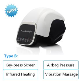 Electric Heating Knee Pad Air Pressotherapy Massager Leg Joint Infrared Therapy Arthritis Pain Relief Knee Temperature Massage (Color: Airbag-Key Screen, Ships From: China)