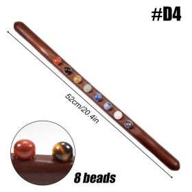 Wooden Trigger Point Massager Stick Lymphatic Drainage Massager Wood Therapy Massage Tools Gua Sha Massage Soft Tissue Release (Color: D4)