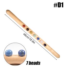 Wooden Trigger Point Massager Stick Lymphatic Drainage Massager Wood Therapy Massage Tools Gua Sha Massage Soft Tissue Release (Color: D1)