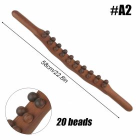 Wooden Trigger Point Massager Stick Lymphatic Drainage Massager Wood Therapy Massage Tools Gua Sha Massage Soft Tissue Release (Color: A2)