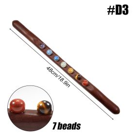 Wooden Trigger Point Massager Stick Lymphatic Drainage Massager Wood Therapy Massage Tools Gua Sha Massage Soft Tissue Release (Color: D3)