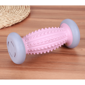 Foot Massage Roller For Plantar Fasciitis Relief, Foot Arch Pain, Myofascial Pain And Body Muscle Pain, Foot Massager Reflexology Tool (Color: Pink)