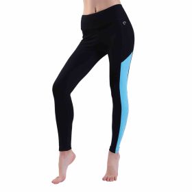 Women's Yoga Pants Power Stretch Workout Leggings Waist Tummy Control (Color: Lime, size: 14)