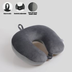 U Shaped Memory Foam Neck Pillows Soft Slow Rebound Space Travel Pillow Massage Sleeping Airplane Pillow Neck Cervical Bedding (Color: Basic Pillow, Ships From: China)