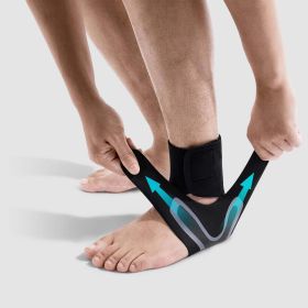 FitVille X-cushion Ankle Brace (Color: Black, size: M)
