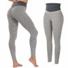 High Waist Yoga Pants Women's TIK Tok Leggings Butt Lifting Workout Tights Plus Size Sports Shapewear (Light Grey;  M)