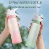 Spray Water Bottle For Outdoor Sport Fitness Water Cup Large Capacity Spray Bottle Drinkware Travel Bottles Kitchen Gadgets Eco-Friendly Large Capacit