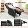 Massage Gaming Recliner Chair with Headrest and Adjustable Backrest for Home Theater