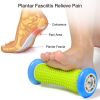 Foot Roller Massage For Relief Plantar Fasciitis And Heel Foot Arch Pain Reflexology Massager For Back Leg Hand Muscle Relaxtion
