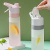 Spray Water Bottle For Outdoor Sport Fitness Water Cup Large Capacity Spray Bottle Drinkware Travel Bottles Kitchen Gadgets Eco-Friendly Large Capacit