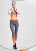 Two-piece yoga sports suit gradient vest + nine pants slim hip breathable quick-drying sports casual women's suit